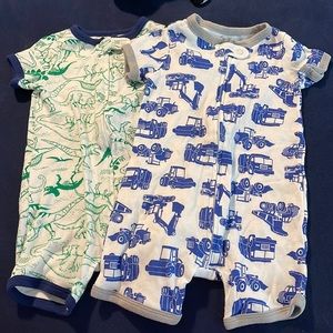 Boys 9 month short sleeve and shorts sleepers